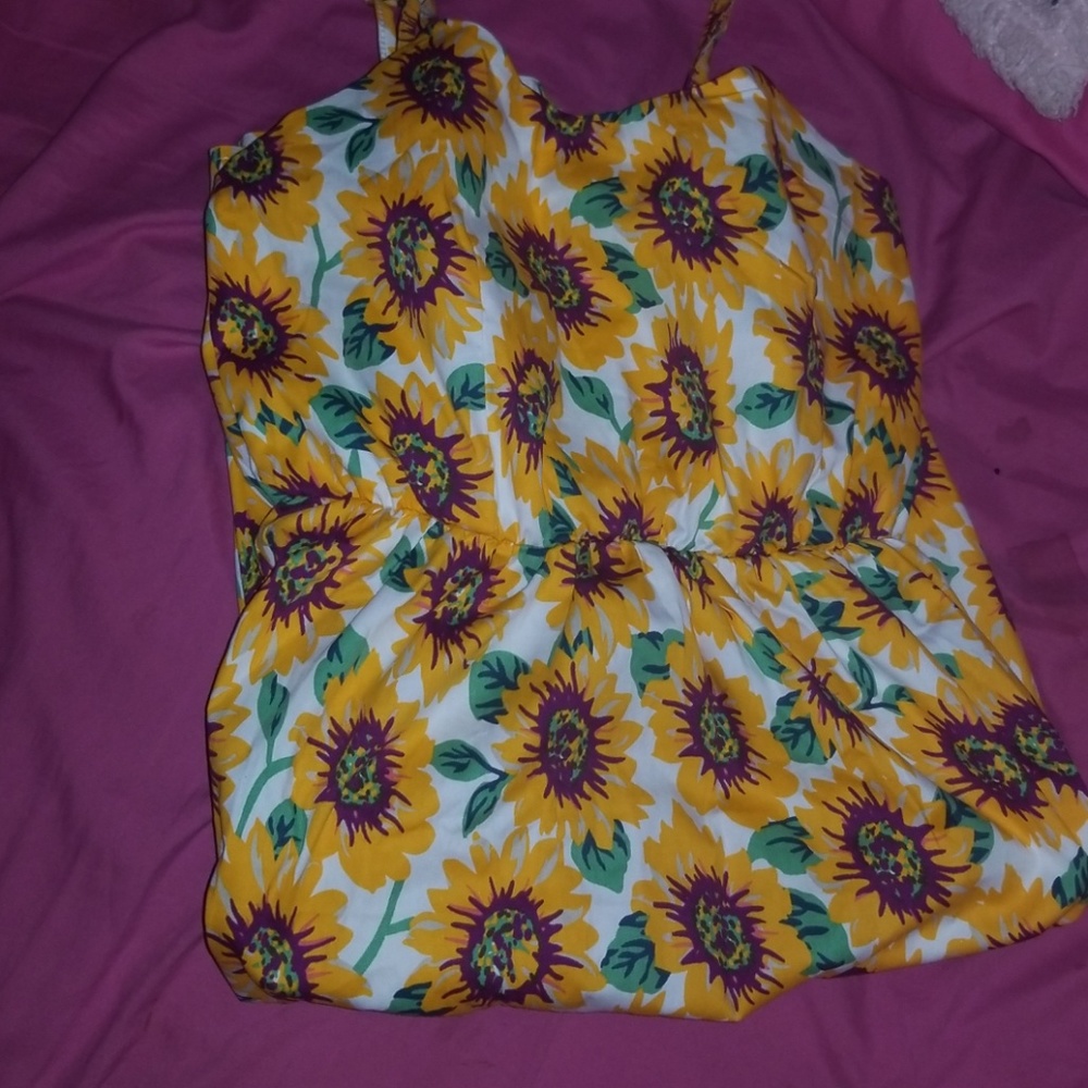 Sunflower summer dress